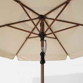 Зонт от солнца с опорой, под коричневое дерево бежевый/Гритэ