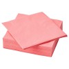 Салфетка бумажная, светлый красно-розовый